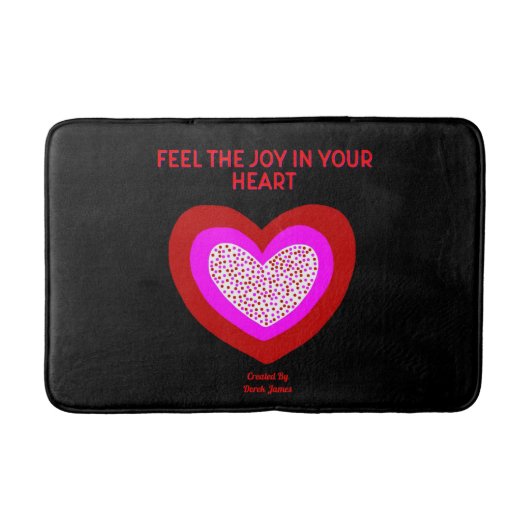 Joyful Heart Medium Bath Mat Badematte (Vorderseite)