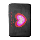 Joyful Heart Medium Bath Mat Badematte (Vorderseite Vertikal)