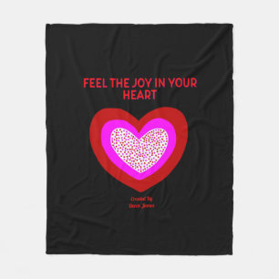 Joyful Heart Medium Fleece Blanket