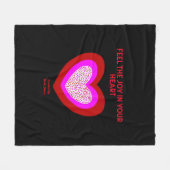 Joyful Heart Medium Fleece Blanket (Vorderseite (Horizontal))
