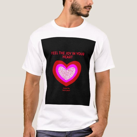 Joyful Heart Men White Basic T Shirt (Vorderseite)