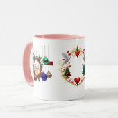 Joyful Heart, Merry Mind — Multi Christmas Colours Tasse (Vorderseite Links)
