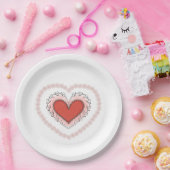 Joyful Heart Napkin Pappteller (Party)