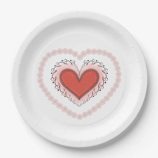Joyful Heart Napkin Pappteller (Vorderseite)