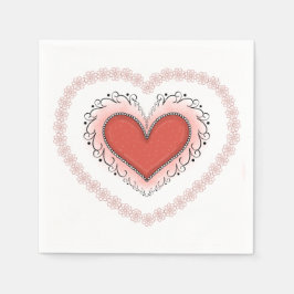 Joyful Heart Napkin Serviette