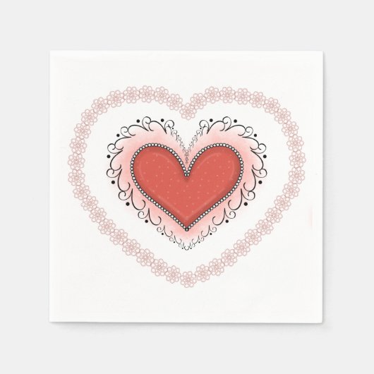 Joyful Heart Napkin Serviette (Vorderseite)