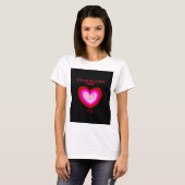 Joyful Heart Women's White Basic T Shirt (Vorne ganz)