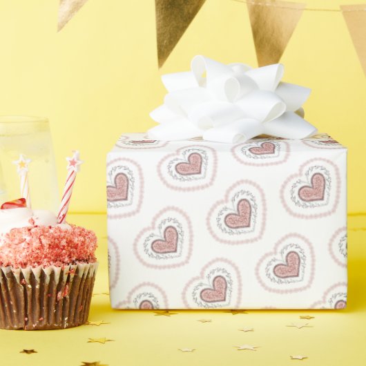 Joyful Hearts Gift Wrap (Leopard) Geschenkpapier (Geburtstagsparty)