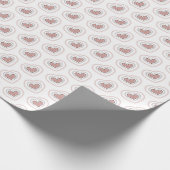 Joyful Hearts Gift Wrap (Leopard) Geschenkpapier (Ecke)