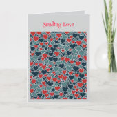 Joyful Hearts Overlapping and Interlocking Karte (Vorderseite)