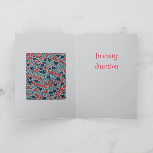 Joyful Hearts Overlapping and Interlocking Karte (Innenseite)