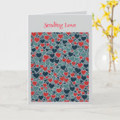 Joyful Hearts Overlapping and Interlocking Karte (Gelbe Blume)