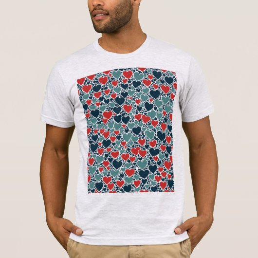 Joyful Hearts Overlapping and Interlocking T-Shirt (Vorderseite)