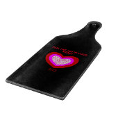 Joyful Herz Glass Cutting Board Schneidebrett (Ecke)
