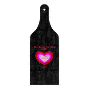 Joyful Herz Glass Cutting Board Schneidebrett