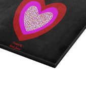 Joyful Herz Glass Cutting Board Schneidebrett (Ecke)