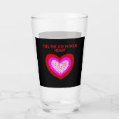 Joyful Herz Glass Tumbler (Rückseite)