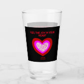 Joyful Herz Glass Tumbler (Vorderseite)