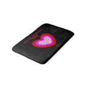 Joyful Herz Small Bath Mat Badematte (Schrägansicht)