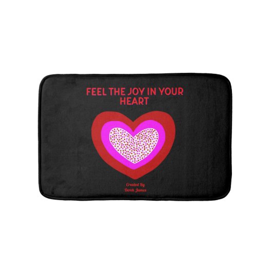 Joyful Herz Small Bath Mat Badematte (Vorderseite)