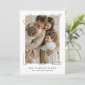 Joyful Holiday Card Feiertagskarte (Stehend Vorderseite)