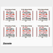 Joyful Holiday Geschenksticker Quadratischer Aufkleber (Blatt)