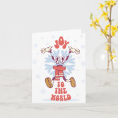 Joyful Holiday Snowflake Charakter Karte (Gelbe Blume)