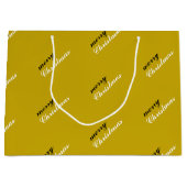 Joyful Holiday Spirit Festive Merry Christmas Große Geschenktüte (Vorderseite)