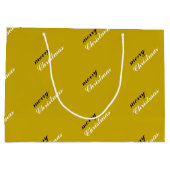 Joyful Holiday Spirit Festive Merry Christmas Große Geschenktüte (Rückseite)