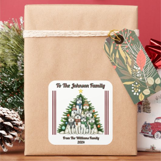 Joyful Holiday Sticker für Geschenke (Feiertag)