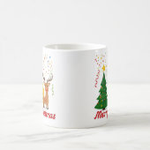 "Joyful Holiday Vibes: Einzigartiges Weihnachtsdes Kaffeetasse (Mittel)
