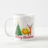 "Joyful Holiday Vibes: Einzigartiges Weihnachtsdes Kaffeetasse (Links)