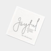 Joyful Holiday Wishes Foil Stamped Napkins Servietten Mit Folie (Links)