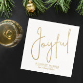 JOYFUL Holiday wünscht Gold Imitate Fossilienmuseu Serviette