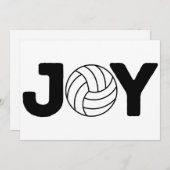 Joyful Holidays Volleyball Feiertagskarte (Vorne/Hinten)