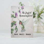 Joyful Hummingbird bekommen Well Card (Stehend Vorderseite)