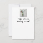 Joyful Hummingbird bekommen Well Card (Rückseite)