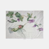 Joyful Hummingbird Garden Fleecedecke (Vorderseite (Horizontal))