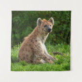Joyful Hyena Amidst Greenery Wandteppich (Vorderseite)