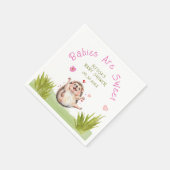 Joyful Igel Garden Party Sweet Baby Shooter Serviette (Ecke)