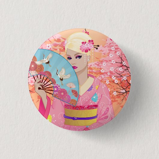 Joyful in Japan Button (Vorderseite)