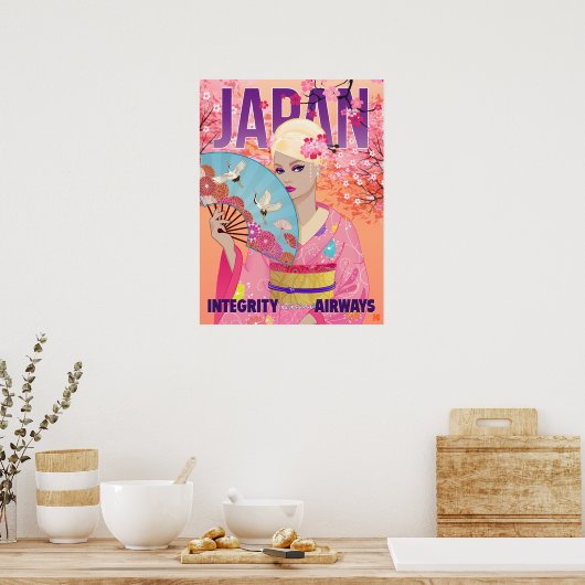 Joyful in Japan Poster (Küche)