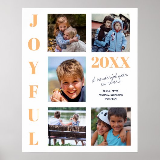JOYFUL Jahr in Review 5 - Collage Family Poster (Vorne)