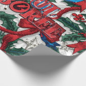 Joyful Jamboree Maximalist Holiday Geschenkpapier (Ecke)