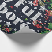Joyful Jamboree Maximalist Holiday Geschenkpapier (Ecke)