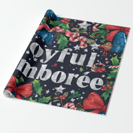 Joyful Jamboree Maximalist Holiday Geschenkpapier