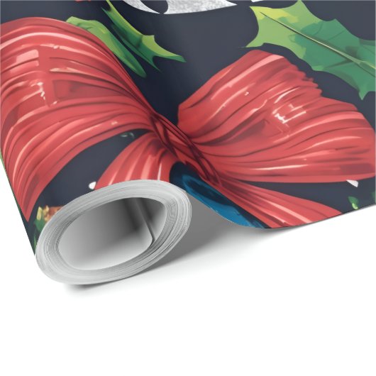 Joyful Jamboree Maximalist Holiday Geschenkpapier (Rolleneckpunkt)