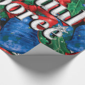 Joyful Jamboree Maximalist Holiday Geschenkpapier (Ecke)