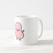 Joyful Jellybean – Cute Kawaii Illustration Kaffeetasse (VorderseiteRechts)