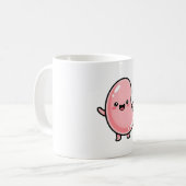 Joyful Jellybean – Cute Kawaii Illustration Kaffeetasse (Vorderseite Links)